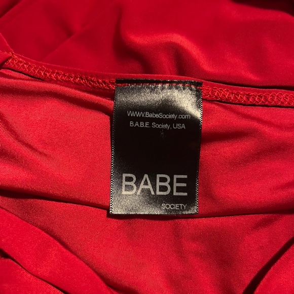 Babe Society Mini Dress Padded Bra Elastic Stretch Sides L14 62425 - Picture 3 of 4